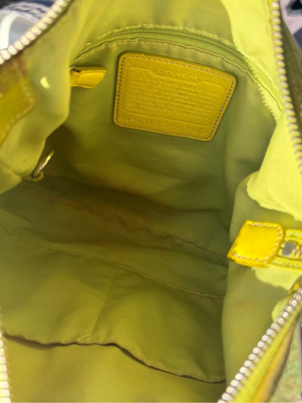 Y2K Lime Green Coach Signature East West Duffle / Soh… - Gem